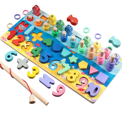 Montessori brinquedos de madeira educativos