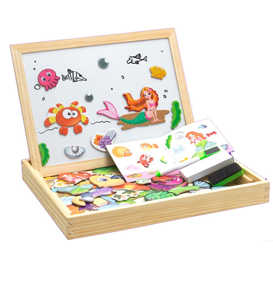 Educational Wooden Magnetic Puzzle - 31 x 23.5 x3.5cm (Approx)