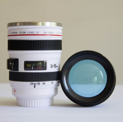 Stainless Steel Liner Camera Lens Mug