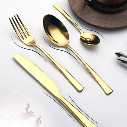 Gold Cutlery Dinner Set (24Pcs)